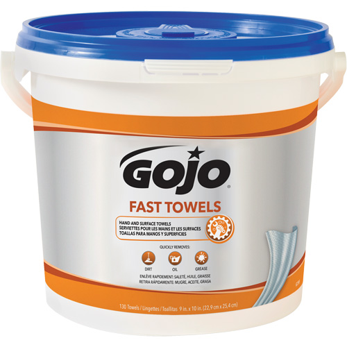 Fast Wipes&reg; Hand Cleaning Towels, 130 Wipes, 10" x 9" Seagulf Marine Industries Inc.