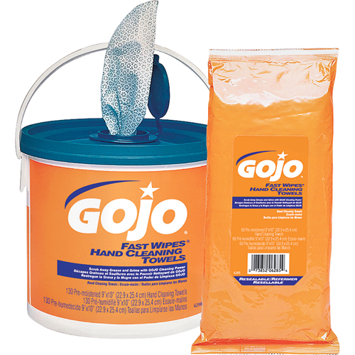 Fast Wipes&reg; Hand Cleaning Towels, 130 Wipes, 10" x 9" Seagulf Marine Industries Inc.