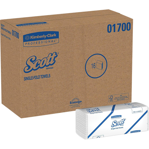 Scott&reg; Single Fold Towels, 1 Ply, 10-1/2" L x 9-3/10" W, 250 /Pack Seagulf Marine Industries Inc.