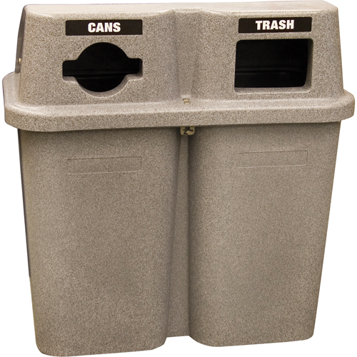 Recycling Containers Bullseye, Curbside, Plastic, 2 x 22 US gal. Seagulf Marine Industries Inc.