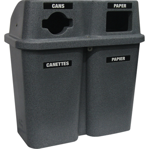 Recycling Containers Bullseye, Curbside, Plastic, 2 x 22 US gal. Seagulf Marine Industries Inc.
