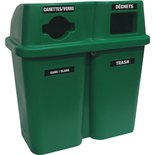 Recycling Containers Bullseye, Curbside, Plastic, 2 x 22 US gal. Seagulf Marine Industries Inc.