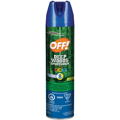Insectifuge pour sportifs Off! R&eacute;gions sauvages, DEET &agrave; 30 %, A&eacute;rosol, 230 g Seagulf Marine Industries Inc.