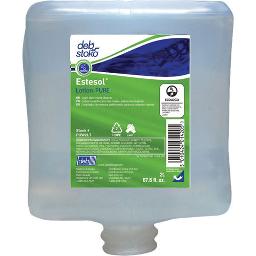 Nettoyant l&eacute;ger et pure pour les mains Estesol, Cr&egrave;me, 2 L, Recharge, Fraîcheur Seagulf Marine Industries Inc.