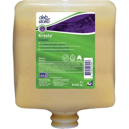 Nettoyant extra puissant pour les mains Kresto Classic, Pierre ponce, 2 L, Recharge, Parfum&eacute; Seagulf Marine Industries Inc.