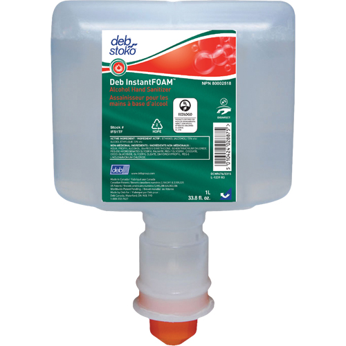 D&eacute;sinfectant InstantFOAM, 1000 ml, Cartouche de recharge, 72 alcool Seagulf Marine Industries Inc.