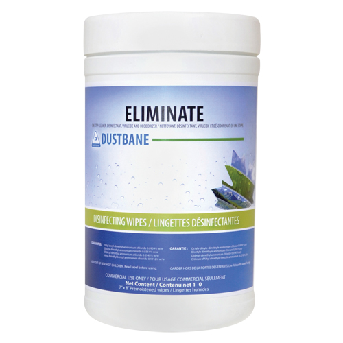 Lingettes Eliminate virucide, 7" x 8", 180 lingettes Seagulf Marine Industries Inc.