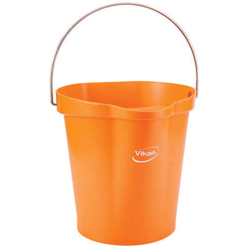 Seau hygi&eacute;nique pour service alimentaire, Tangerine, 3 gal. US Seagulf Marine Industries Inc.
