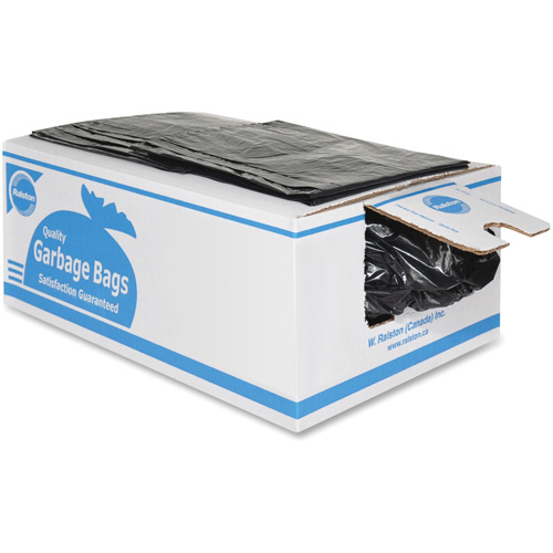 Sacs &agrave; d&eacute;chets de calibre industriel, Fort, 36" la x 26" lo, 0,85 mils, Noir Seagulf Marine Industries Inc.