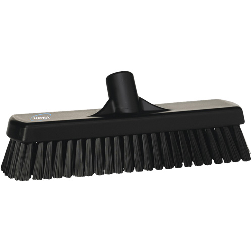 Deck & Wall Scrub Broom, Stiff Bristles, 12", Polyester, Black Seagulf Marine Industries Inc.