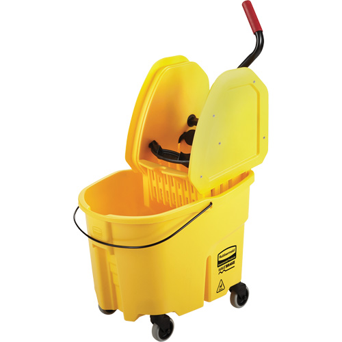 WaveBrake&reg; Mop Bucket & Wringer Combo Pack, Down Press, 8.75 US Gal.(35 Quart), Yellow Seagulf Marine Industries Inc.