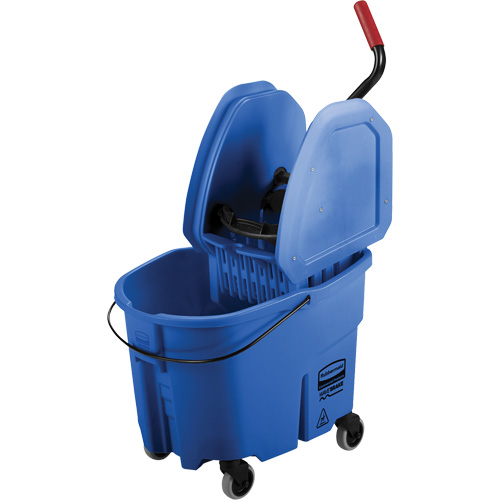 Ensemble de seau pour vadrouille et essoreuse WaveBrake, Pression vers le bas, 8,75 gal. US (35 pintes), Bleu Seagulf Marine Industries Inc.