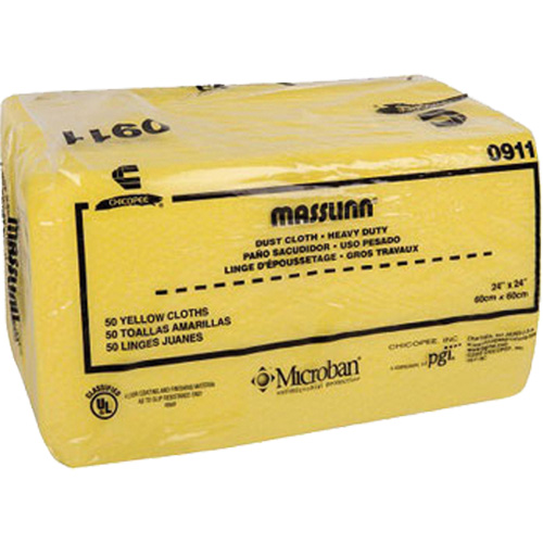 Chiffon &agrave; poussi&egrave;re robuste Masslin, Microfibre, Jaune Seagulf Marine Industries Inc.