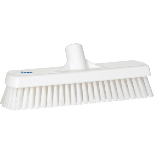 Deck & Wall Scrub Brush, Stiff Bristles, 12", Polyester, White Seagulf Marine Industries Inc.