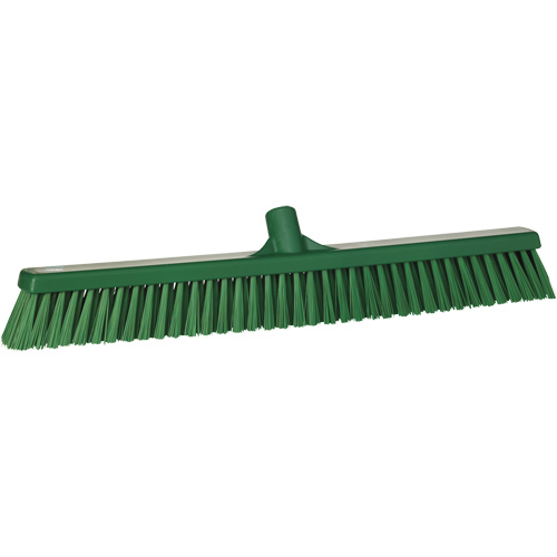 Combo Bristle Push Broom, Coarse/Fine Bristles, 24", Polyester, Green Seagulf Marine Industries Inc.