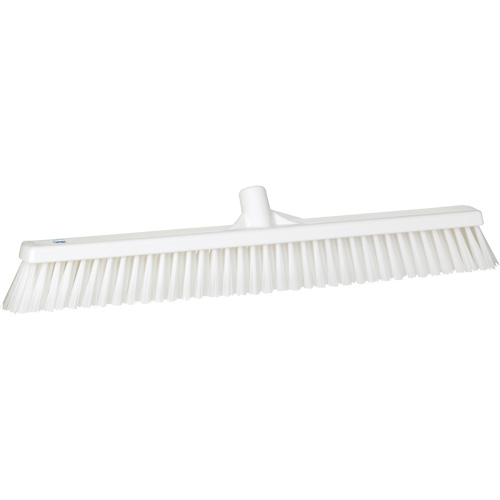 Combo Bristle Push Broom, Coarse/Fine Bristles, 24", Polyester, White Seagulf Marine Industries Inc.