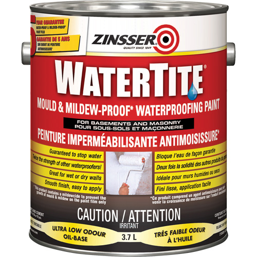Peinture &agrave; l'&eacute;preuve de l'eau Watertite Mold & Mildew-Proof, Blanc, Satin&eacute;, 3,78 L, Gallon Seagulf Marine Industries Inc.