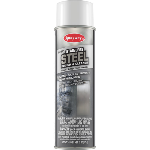 Produit de polissage et nettoyage pour l'acier inoxydable, 20 oz, Canette a&eacute;rosol Seagulf Marine Industries Inc.