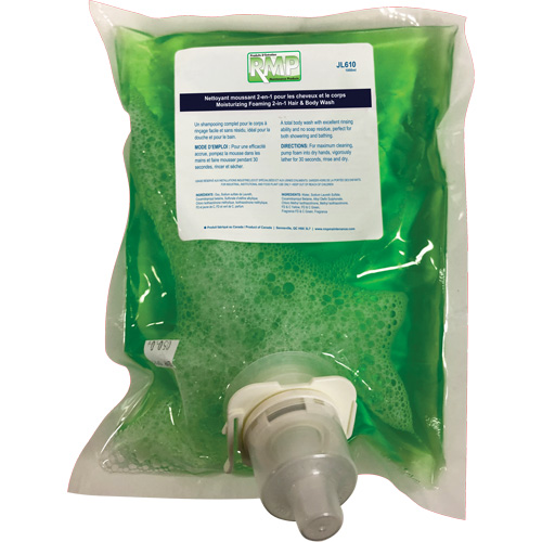 Moisturizing Hair & Body Wash, 1 L, Green Apple, Bag Cartridge Seagulf Marine Industries Inc.