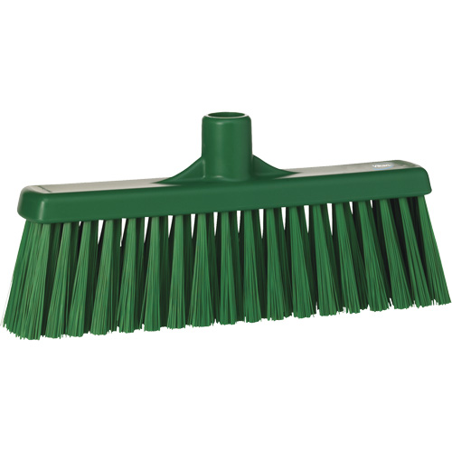 Upright Broom Head, Medium Bristles, 12", Polyester, Green Seagulf Marine Industries Inc.