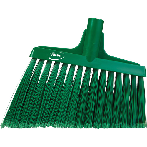 Angled Broom Head, Split Bristles, 11-1/2", Polyester, Green Seagulf Marine Industries Inc.