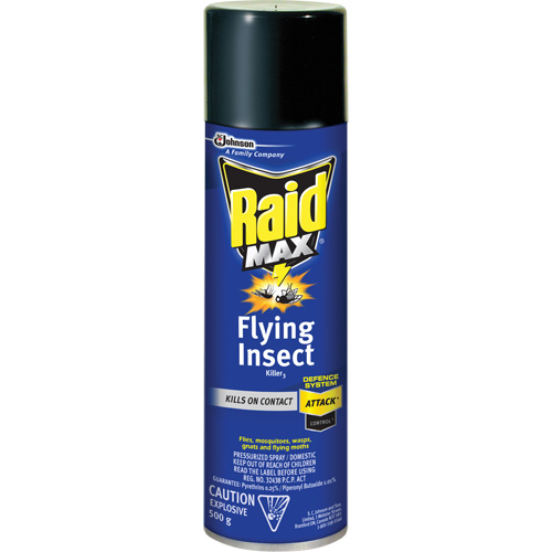 Insecticide contre les insectes volants Raid Max, 500 g, Canette a&eacute;rosol, &agrave; base de solvant Seagulf Marine Industries Inc.