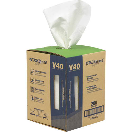Essuie-tout de s&eacute;rie de qualit&eacute; V40 TaskBrand, Tout usage, 12" lo x 10" la Seagulf Marine Industries Inc.