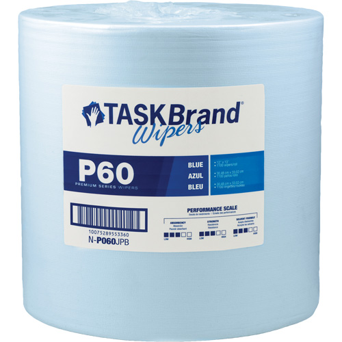 Chiffons de premi&egrave;re qualit&eacute; P60 TaskBrand, Tout usage, 13" lo x 12" la Seagulf Marine Industries Inc.