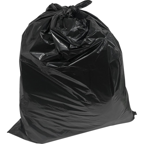 Contractor Garbage Bags, 2X Strong, 35" W x 50" L, 1.9 mils, Black, 194 L (44 Gal.) Capacity Seagulf Marine Industries Inc.