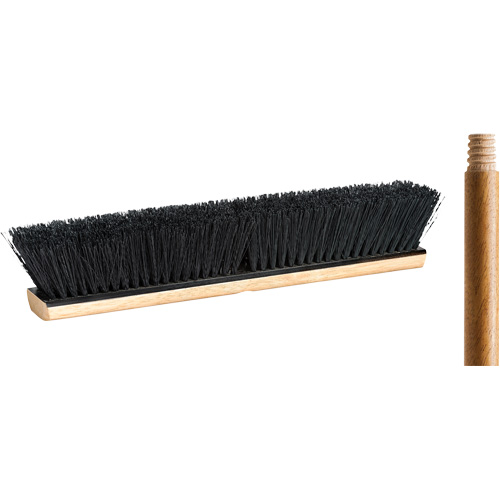 Push Broom with Handle, 18", Medium, Tampico Bristles Seagulf Marine Industries Inc.