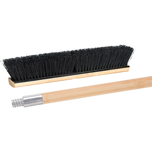 Push Broom with Metal-Threaded Handle, 24", Medium, Tampico Bristles Seagulf Marine Industries Inc.