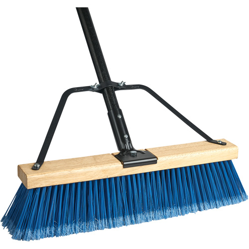 Ryno Push Broom with Braced Handle, 36", Fine, PVC Bristles Seagulf Marine Industries Inc.