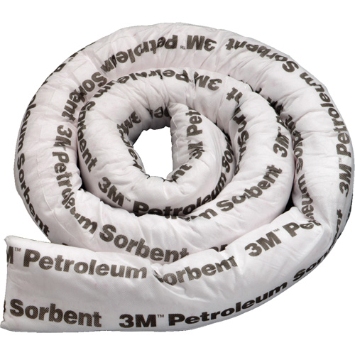 Barri&egrave;re de pollution absorbante double pour produits p&eacute;troliers, Huile seulement, 8' lo x 3" la, Absorption 15,7 gal Seagulf Marine Industries Inc.