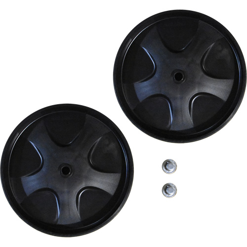 Roues de rechange avec capuchons &agrave; pression pour chariot &agrave; d&eacute;chets Seagulf Marine Industries Inc.