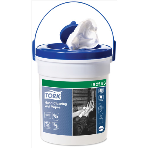 Hand Cleaning Wet Wipe Bucket, 58 Wipes, 10-3/5" x 10-3/5" Seagulf Marine Industries Inc.