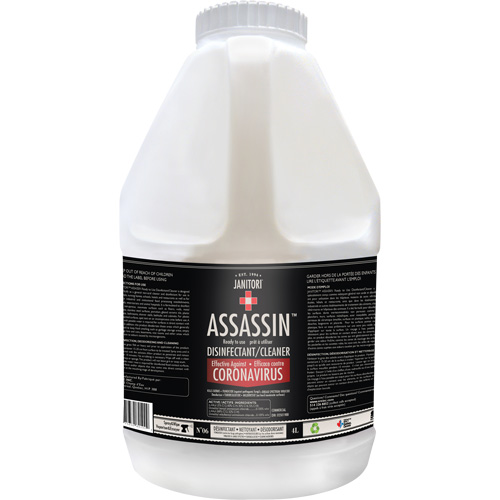 Janitori Assassin Ready-to-Use Disinfectant Cleaner, 4 L, Jug Seagulf Marine Industries Inc.