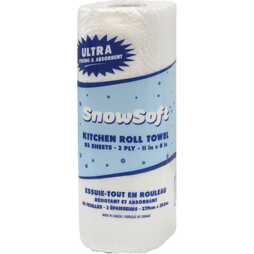 Snow Soft Premium Kitchen Towels, 2 Ply, 85 Sheets/Roll, 8" W, 11" L Seagulf Marine Industries Inc.