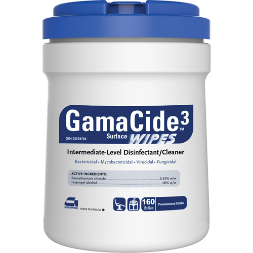 D&eacute;sinfectant pour surfaces multiples GermiCide3, 160 lingettes Seagulf Marine Industries Inc.