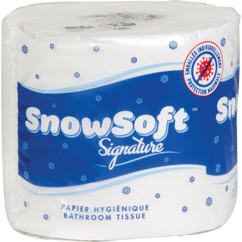 Papier hygi&eacute;nique de premi&egrave;re qualit&eacute; Snow Soft, 2 Pli, 600 Feuilles/Rouleu, Longueur 145', Blanc Seagulf Marine Industries Inc.