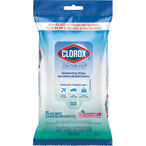 Disinfecting Wipes On the Go, 15 Count Seagulf Marine Industries Inc.