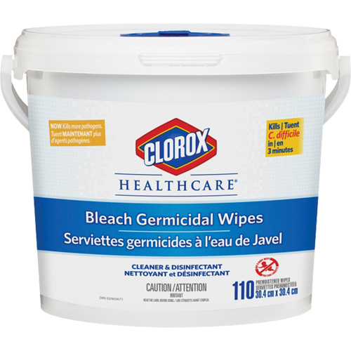 Healthcare&reg; Disinfecting Bleach Wipes, 110 Count Seagulf Marine Industries Inc.