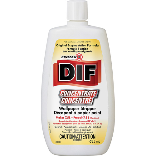 D&eacute;capant &agrave; papier peint en liquide concentr&eacute; Zinsser DIF, 635 ml, Bouteille Seagulf Marine Industries Inc.