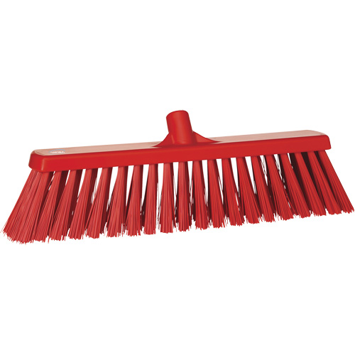 Heavy-Duty Push Broom, Stiff Bristles, 20", Polyester, Red Seagulf Marine Industries Inc.