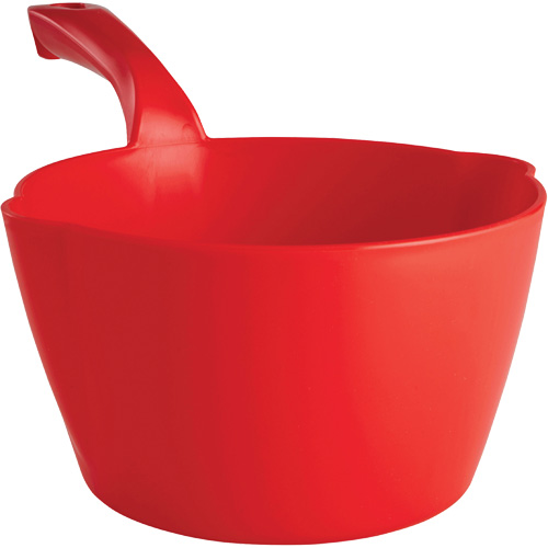 Round Bowl Scoop, Plastic, Red, 64 oz. Seagulf Marine Industries Inc.