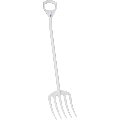 Hygienic Fork, 49" Length, Plastic, White Seagulf Marine Industries Inc.