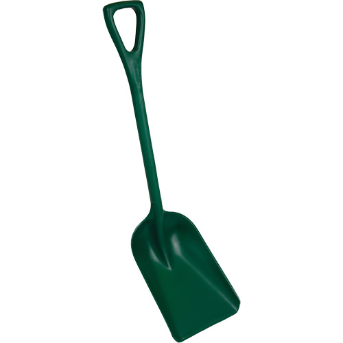Pelle monobloc perceptible par d&eacute;tecteur de m&eacute;tal, Lame 10" x 14", Longueur de 37-1/2", Plastique, Vert Seagulf Marine Industries Inc.