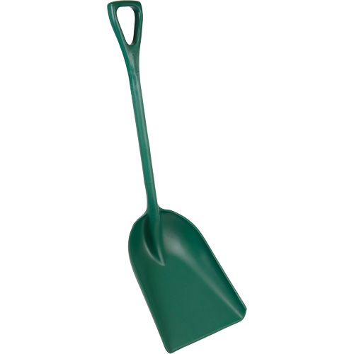 Pelle monobloc perceptible par d&eacute;tecteur de m&eacute;tal, Lame 13-3/4" x 17", Longueur de 42-1/2", Plastique, Vert Seagulf Marine Industries Inc.