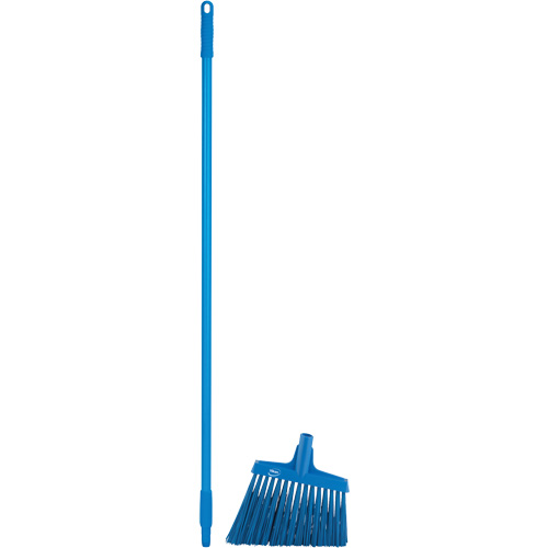 Angle Broom Head with Handle, X-Coarse Bristles, 12", Polyester, Blue Seagulf Marine Industries Inc.