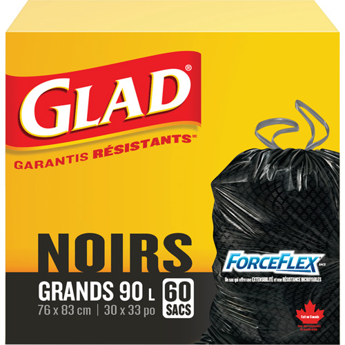 Sacs &agrave; ordures 90 L, R&eacute;gulier, 30" la x 33" lo, Noir Seagulf Marine Industries Inc.