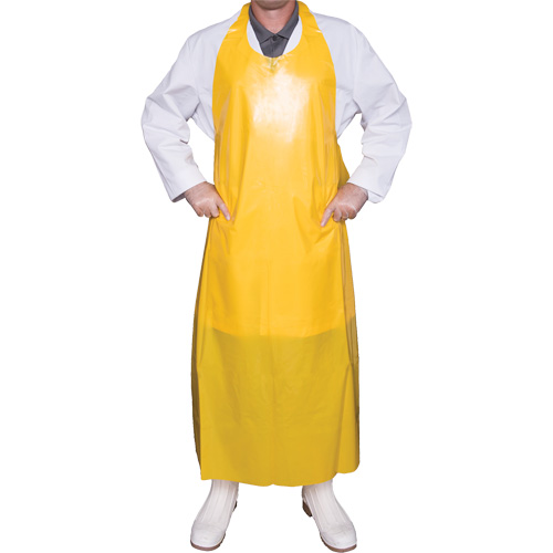 Top Dog 8 Mil. Apron, Polyurethane, 45" L x Yellow Seagulf Marine Industries Inc.